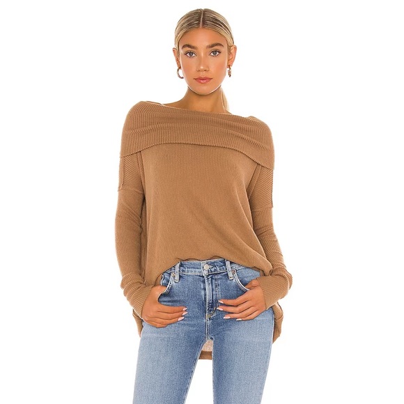 Free People Juicy Long Sleeve Top In Vintage Bronze - Picture 3 of 12